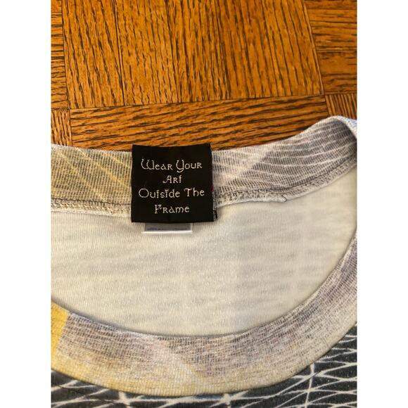 VINTAGE Crystal Tara Alex
Grey Art All Over Print T-shirt Large - Picture 2 of 5